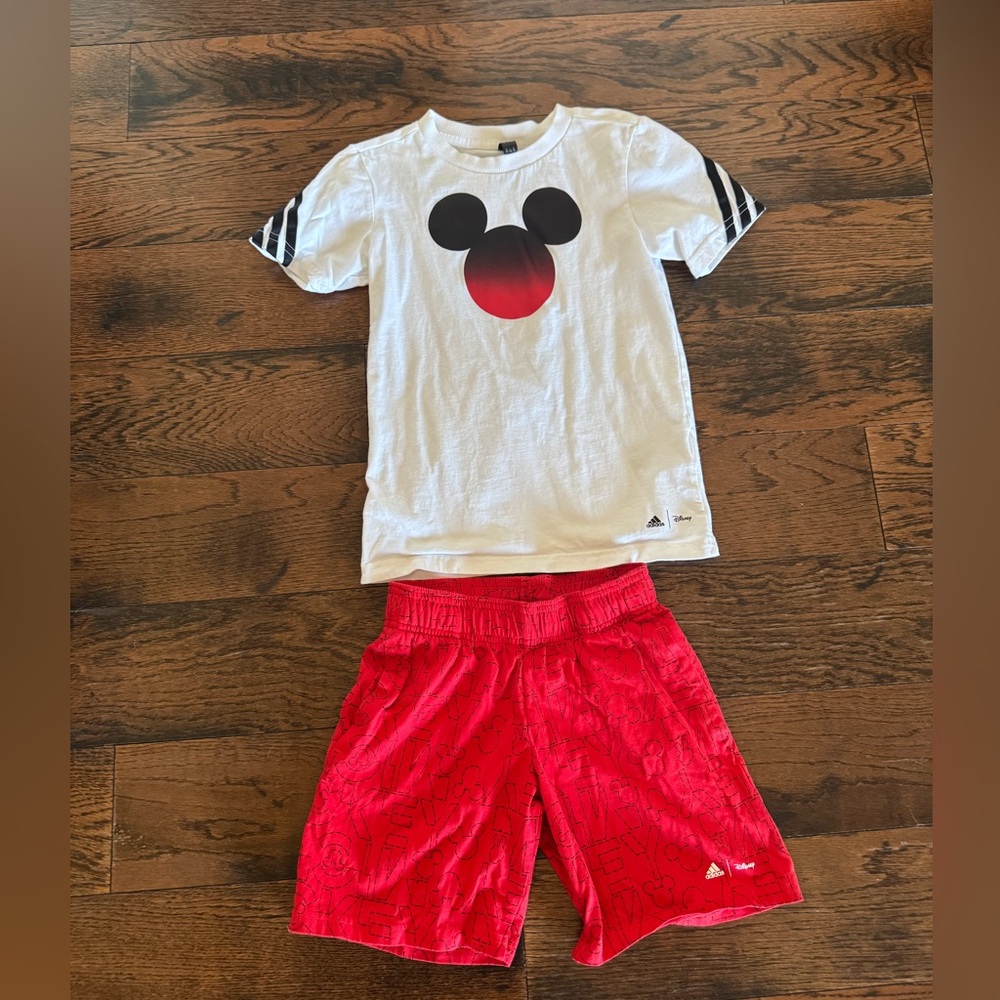 adidas Kids Matching Set - White and Red